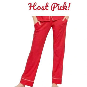 Victoria's Secret Red Polka Dot Satin Pajama Bottoms XL NWT